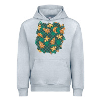 Heather Grey christmas gingerbread cookies patch Urban Hoodie - BundleAndBundleShop