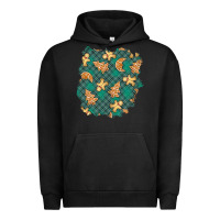 Pigment Black christmas gingerbread cookies patch Urban Hoodie - BundleAndBundleShop