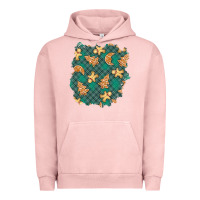 Pigment Salmon christmas gingerbread cookies patch Urban Hoodie - BundleAndBundleShop