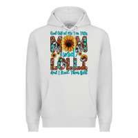 Dove Grey god gifted me two titles mom and lolli  and i rock Premium Hoodie - JahusDesignShop