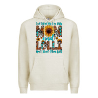 Oatmeal Heather god gifted me two titles mom and lolli  and i rock Premium Hoodie - JahusDesignShop