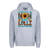Heather Grey god gifted me two titles mom and lolli  and i rock Premium Hoodie - JahusDesignShop