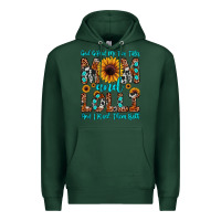 Sports Green god gifted me two titles mom and lolli  and i rock Premium Hoodie - JahusDesignShop