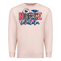 Pale Pink nurse educator Premium Sweatshirt - RanaPortraitStore