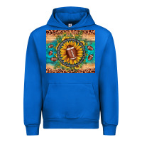 Cobalt football leopard turquoise sunflower Urban Hoodie - JahusDesignShop