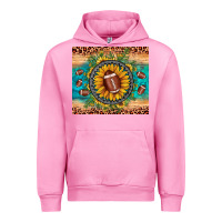 Fuchsia Pink football leopard turquoise sunflower Urban Hoodie - JahusDesignShop