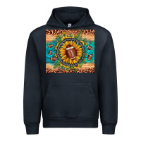 Navy football leopard turquoise sunflower Urban Hoodie - JahusDesignShop