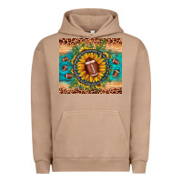 Pigment Burro football leopard turquoise sunflower Urban Hoodie - JahusDesignShop