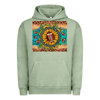Pigment Oil Green football leopard turquoise sunflower Urban Hoodie - JahusDesignShop