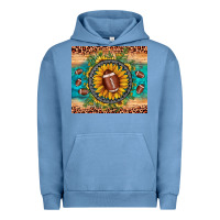 Pigment Pebble Blue football leopard turquoise sunflower Urban Hoodie - JahusDesignShop