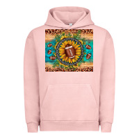 Pigment Salmon football leopard turquoise sunflower Urban Hoodie - JahusDesignShop