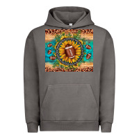Pigment Tornado football leopard turquoise sunflower Urban Hoodie - JahusDesignShop