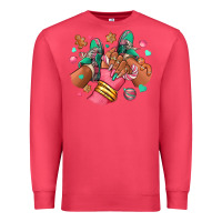 Cardinal pink christmas black girl sneakers Premium Sweatshirt - RanaPortraitStore
