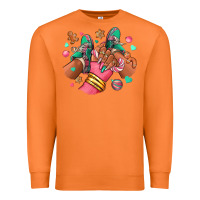 Carrot pink christmas black girl sneakers Premium Sweatshirt - RanaPortraitStore