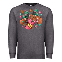 Charcoal Heather pink christmas black girl sneakers Premium Sweatshirt - RanaPortraitStore