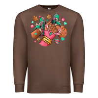 Chestnut pink christmas black girl sneakers Premium Sweatshirt - RanaPortraitStore