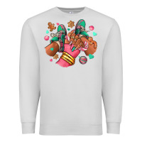 Dove Grey pink christmas black girl sneakers Premium Sweatshirt - RanaPortraitStore