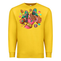 Lemon pink christmas black girl sneakers Premium Sweatshirt - RanaPortraitStore