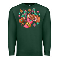 Sports Green pink christmas black girl sneakers Premium Sweatshirt - RanaPortraitStore