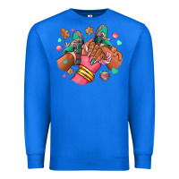 True Royal pink christmas black girl sneakers Premium Sweatshirt - RanaPortraitStore