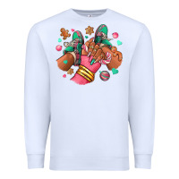 White pink christmas black girl sneakers Premium Sweatshirt - RanaPortraitStore