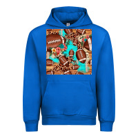 Cobalt football leopard cowhide seamless pattern Urban Hoodie - JahusDesignShop