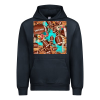 Navy football leopard cowhide seamless pattern Urban Hoodie - JahusDesignShop