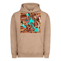 Pigment Burro football leopard cowhide seamless pattern Urban Hoodie - JahusDesignShop