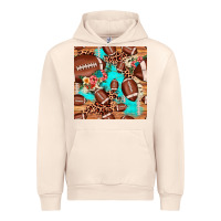 Sandshell football leopard cowhide seamless pattern Urban Hoodie - JahusDesignShop