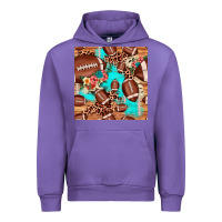 Tulip football leopard cowhide seamless pattern Urban Hoodie - JahusDesignShop