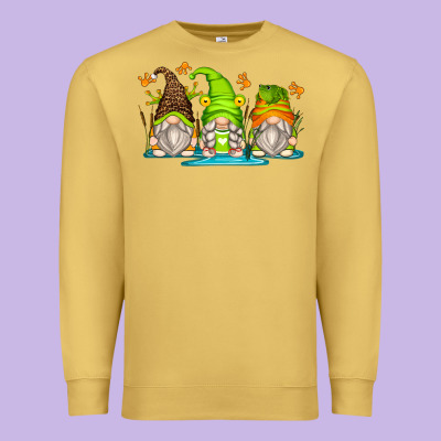 Frog Gnomes Premium Sweatshirt Designed By Zillion Design Studio
