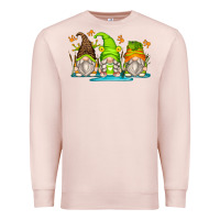 Pale Pink frog gnomes Premium Sweatshirt - Zillion Design Studio