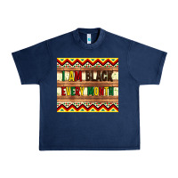 Navy i am black every month Urban Heavy Tee - Artiststas