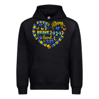 Black down syndrome awareness heart Urban Hoodie - Artiststas