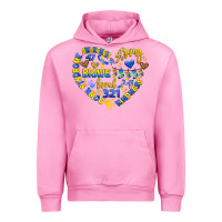 Fuchsia Pink down syndrome awareness heart Urban Hoodie - Artiststas