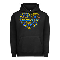 Pigment Black down syndrome awareness heart Urban Hoodie - Artiststas