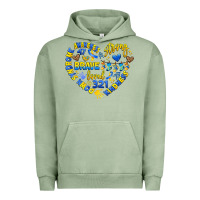 Pigment Oil Green down syndrome awareness heart Urban Hoodie - Artiststas
