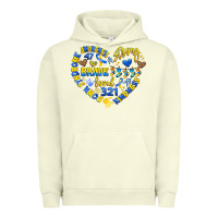 Pigment Pistachio down syndrome awareness heart Urban Hoodie - Artiststas