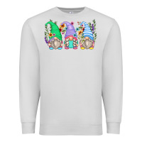 Dove Grey floral gnomes Premium Sweatshirt - Zillion Design Studio