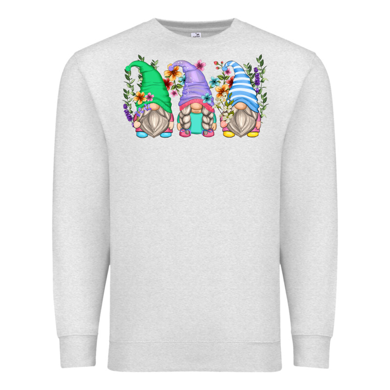 Floral Gnomes Premium Sweatshirt by Zillion Design Studio | Teevron
