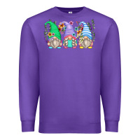 Purple floral gnomes Premium Sweatshirt - Zillion Design Studio