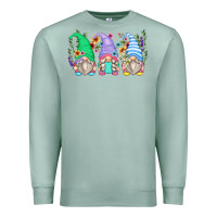 Seafoam floral gnomes Premium Sweatshirt - Zillion Design Studio