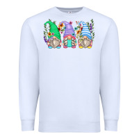 White floral gnomes Premium Sweatshirt - Zillion Design Studio