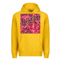 Lemon valentines day roses leopard seamless pattern Premium Hoodie - JahusDesignShop
