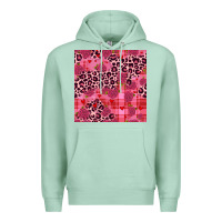 Seafoam valentines day roses leopard seamless pattern Premium Hoodie - JahusDesignShop