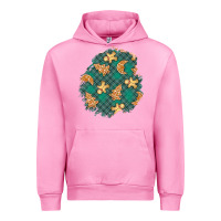 Fuchsia Pink christmas gingerbread cookies patch Urban Hoodie - BundleAndBundleShop