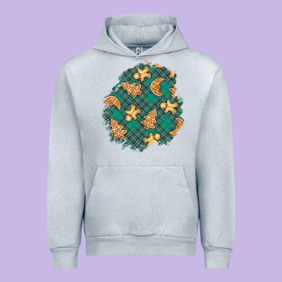 Christmas Gingerbread Cookies Patch Urban Hoodie Designed By Bundleandbundleshop
