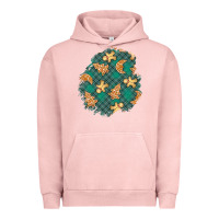 Pigment Salmon christmas gingerbread cookies patch Urban Hoodie - BundleAndBundleShop