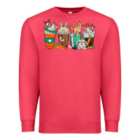 Cardinal rabbit coffee cups Premium Sweatshirt - texasbilliewilder