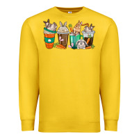 Lemon rabbit coffee cups Premium Sweatshirt - texasbilliewilder